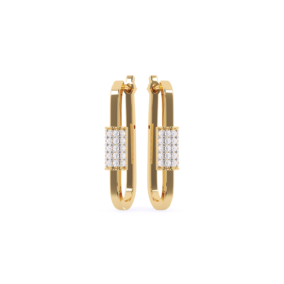 Antique Three Row Round Hoop Earrings